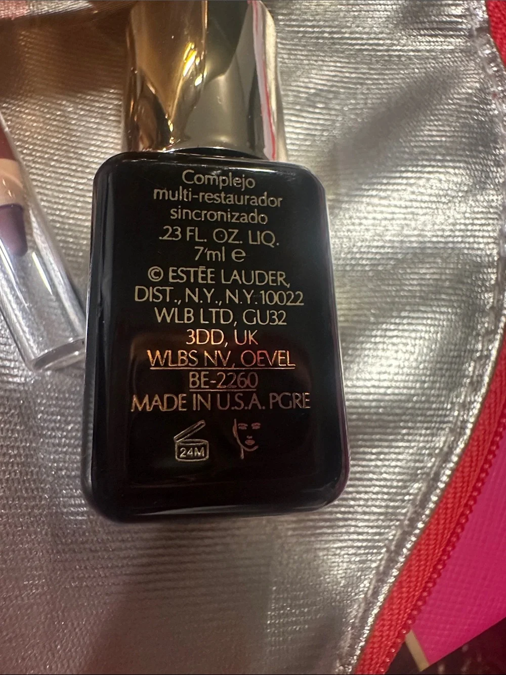 Estee Lauder Gold Jar Moisturizer with Pink and Silver Accents - Picture 3 of 9